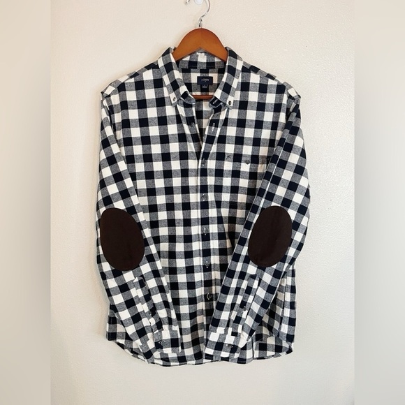 J. Crew Other - J.Crew Long Sleeve Men's Button Down Shirt With Sleeve Patches XXL
